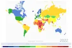 Fragile states index map