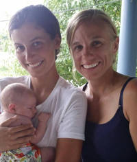 Ruby Montoya, Jessica Reznicek &amp; unidentified baby