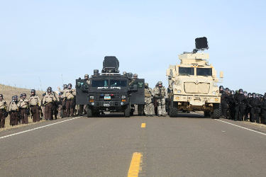 Militarized police at Standing Rock