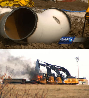 Sabotage of DAPL pipeline construction